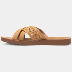 Cushion Walk Charlotte Womens Beige Mule Sandal