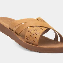 Cushion Walk Charlotte Womens Beige Mule Sandal