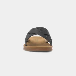Cushion Walk Charlotte Womens Black Mule Sandal