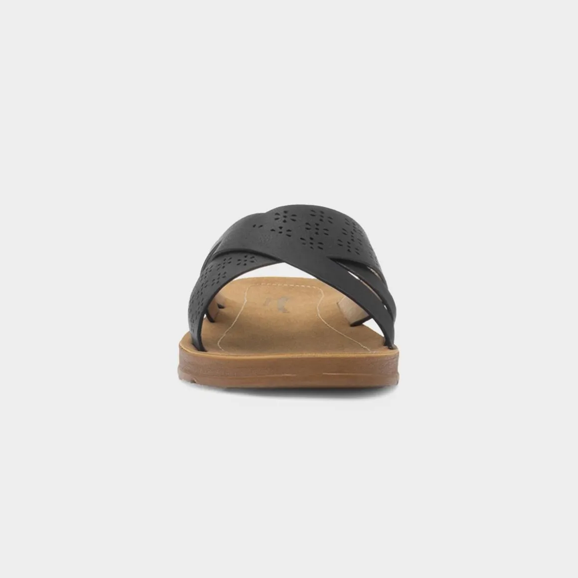Cushion Walk Charlotte Womens Black Mule Sandal