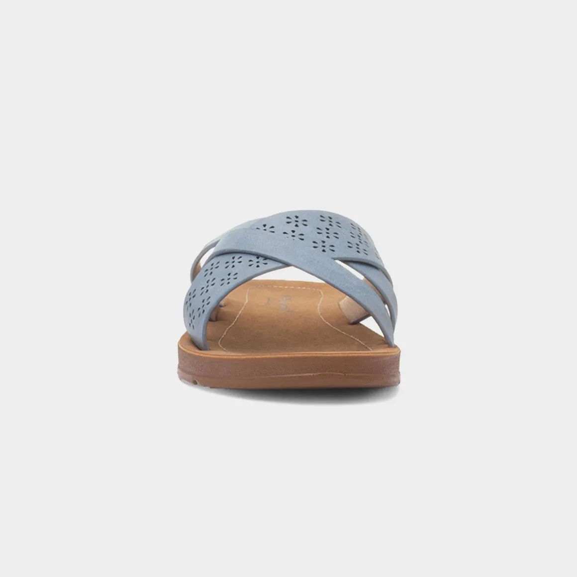 Cushion Walk Charlotte Womens Blue Mule Sandal
