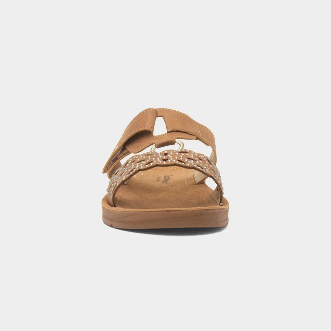 Cushion Walk Christina Womens Tan Mule Sandal