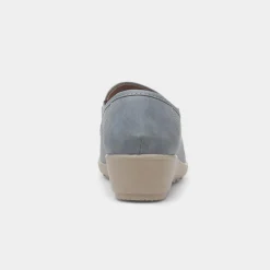 Cushion Walk Christy Womens Blue Wedge Shoe
