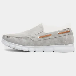 Cushion Walk Declan Mens Grey Casual Boat Shoe