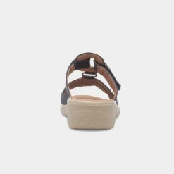Cushion Walk Gemma Womens Navy T-Bar Mule Sandal