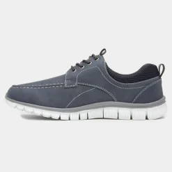 Cushion Walk Harry Mens Navy Lace Up Casual Shoe