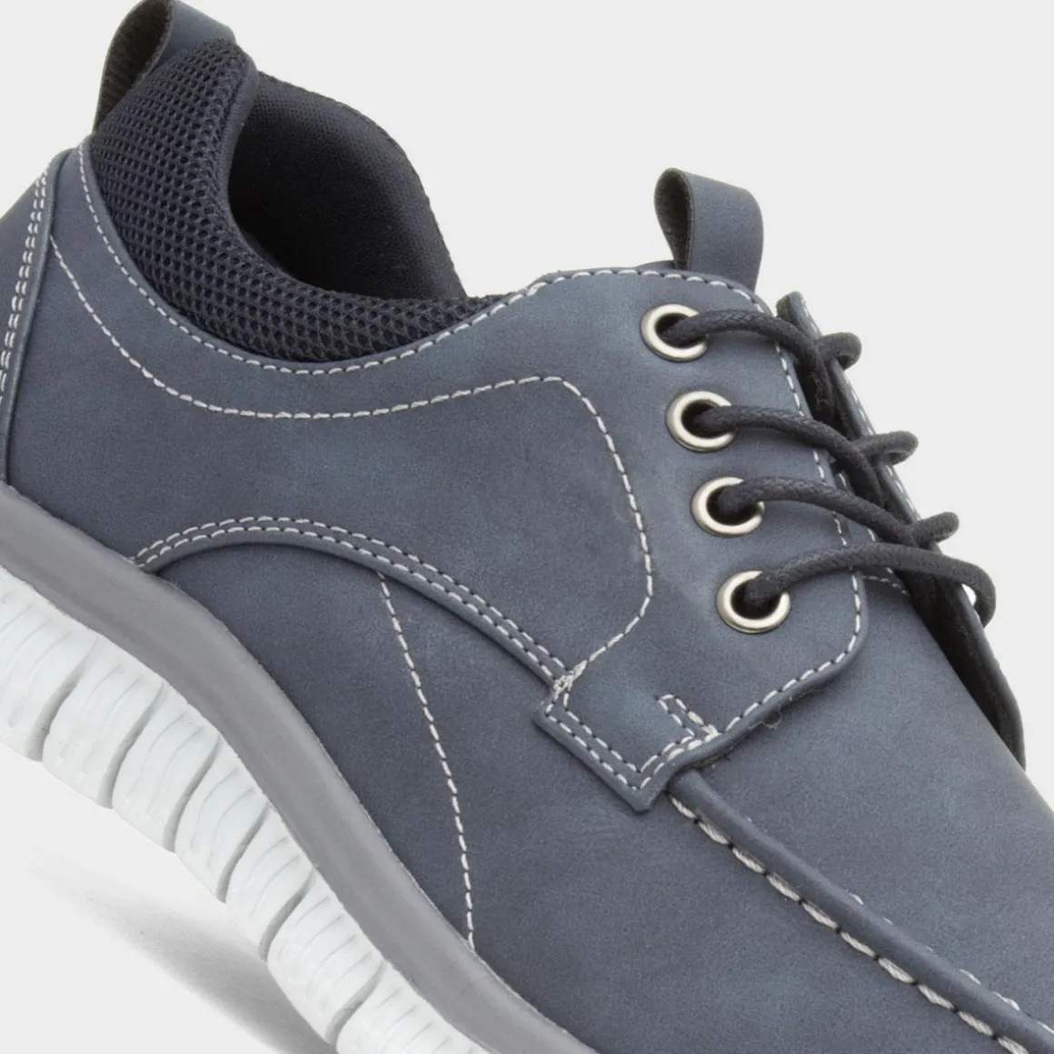 Cushion Walk Harry Mens Navy Lace Up Casual Shoe