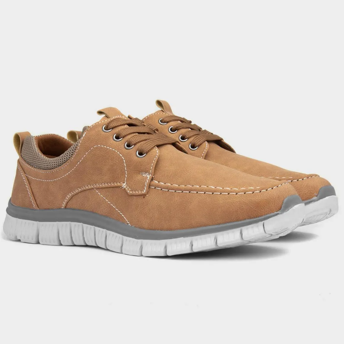 Cushion Walk Harry Mens Tan Lace Up Shoe