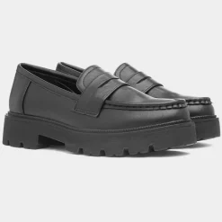 Cushion Walk Jakarta Womens Black Chunky Loafer