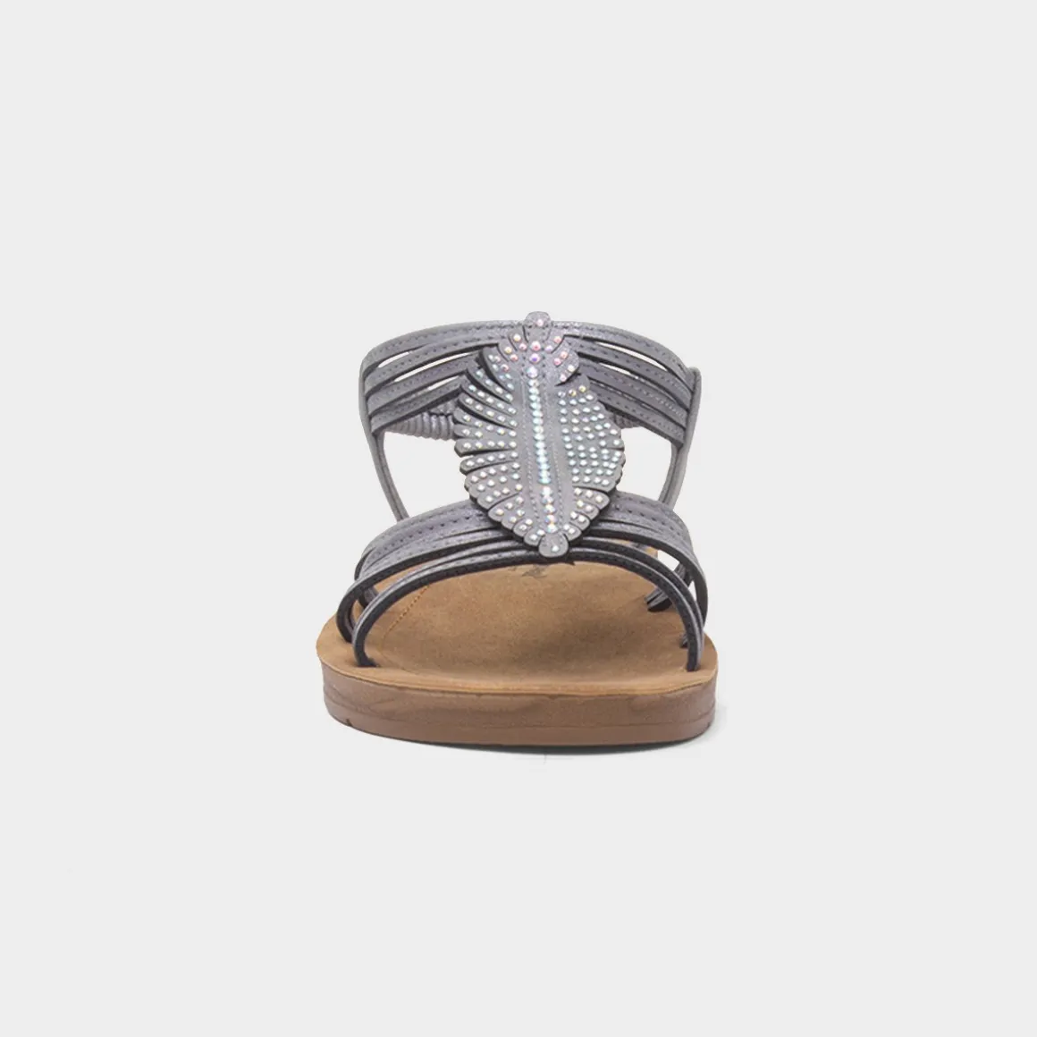 Cushion Walk Kourtney Womens Silver Sandal