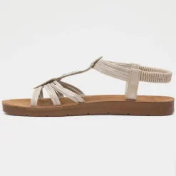Cushion Walk Kourtney Womens Gold Sandal