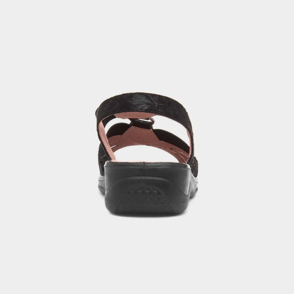 Cushion Walk Lacy Womens Black Wedge Sandal