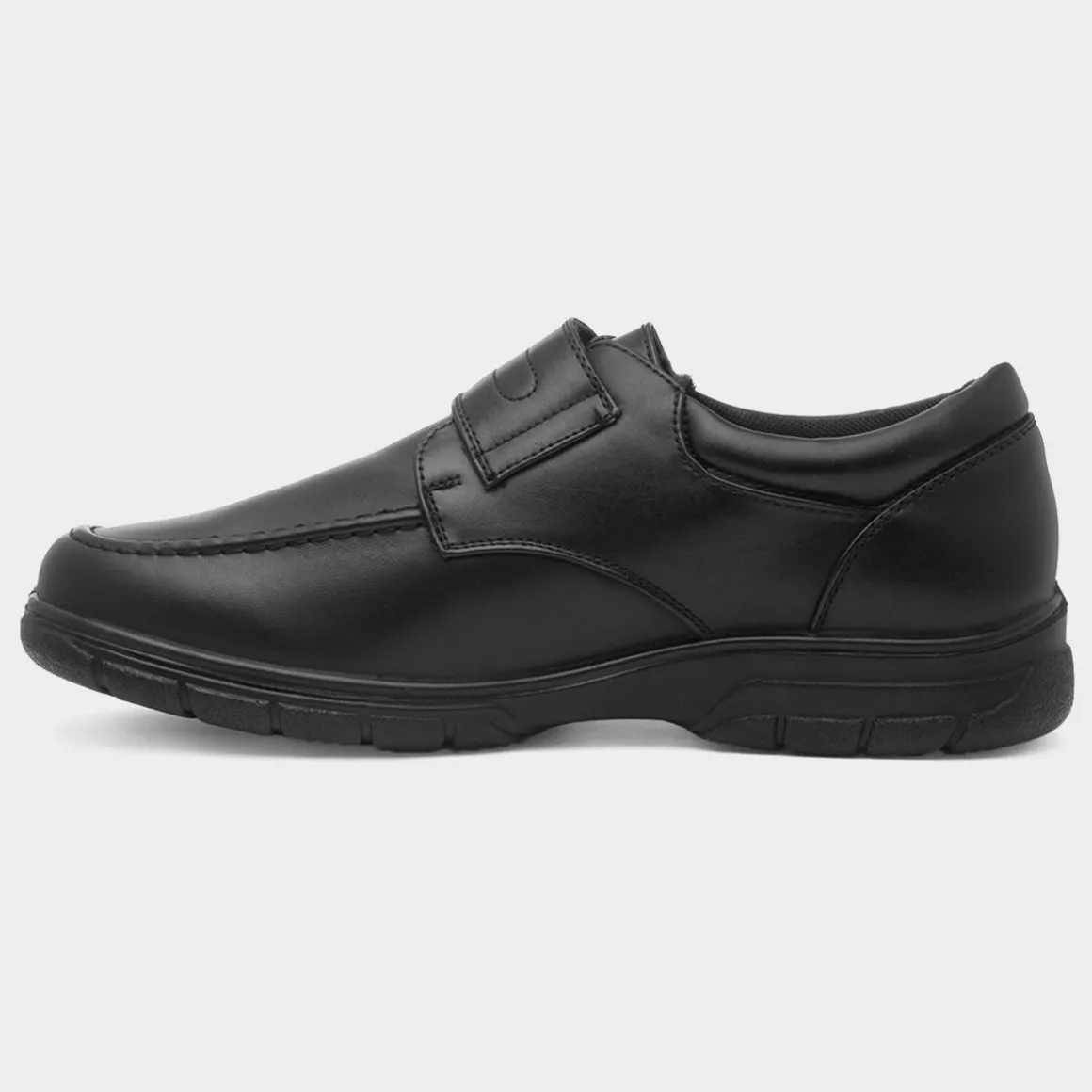 Cushion Walk Lewis Mens Black Easy Fasten Shoe
