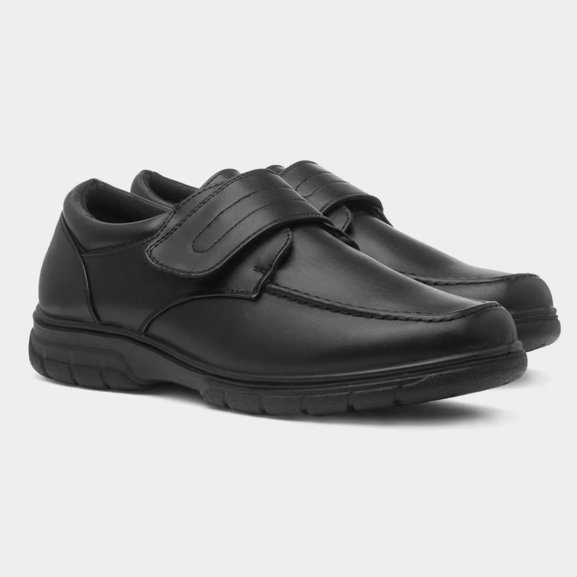 Cushion Walk Lewis Mens Black Easy Fasten Shoe
