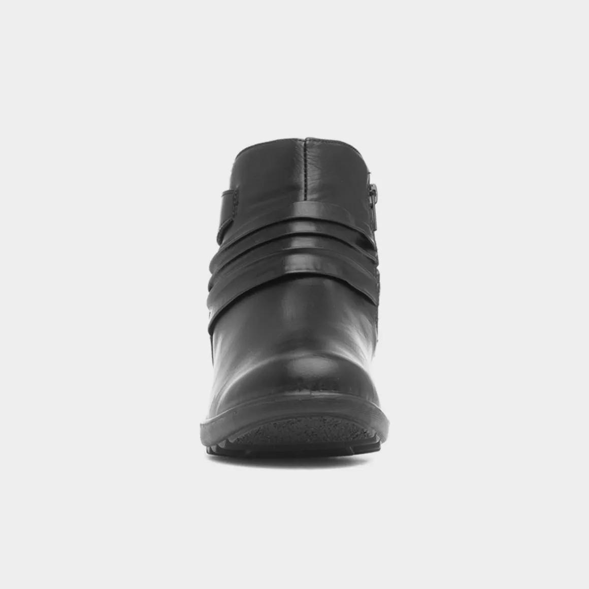 Cushion Walk Lima Womens Black Wedge Ankle Boot