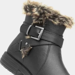 Cushion Walk Lisa Womens Black Ankle Boot