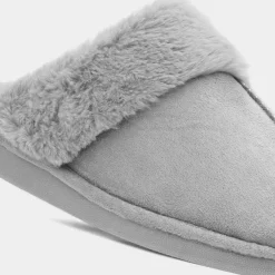 Cushion Walk Lucy Womens Grey Mule Slipper