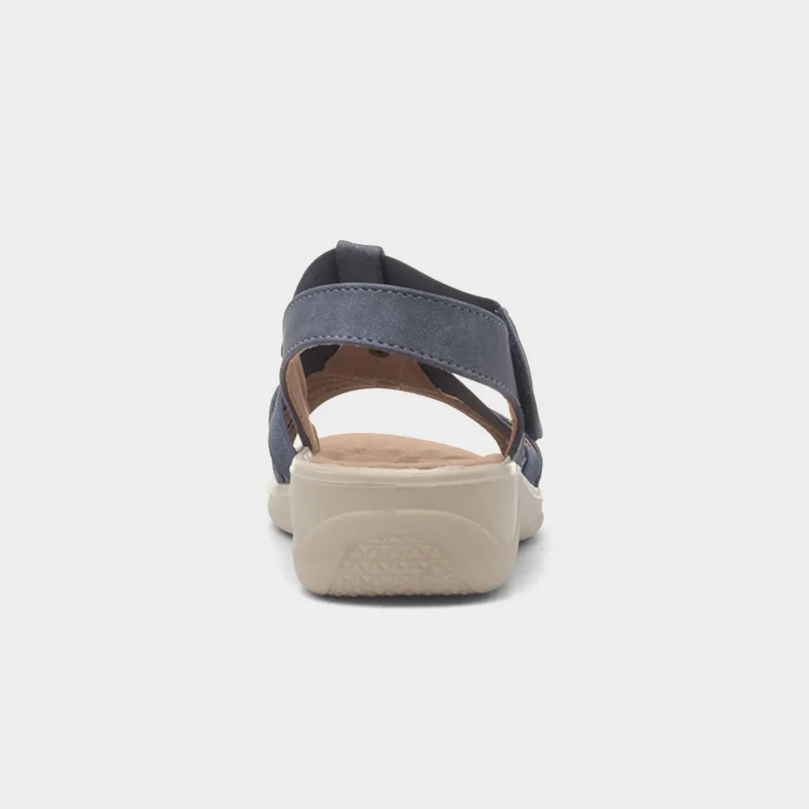 Cushion Walk Madison Womens Blue Wedge Sandal