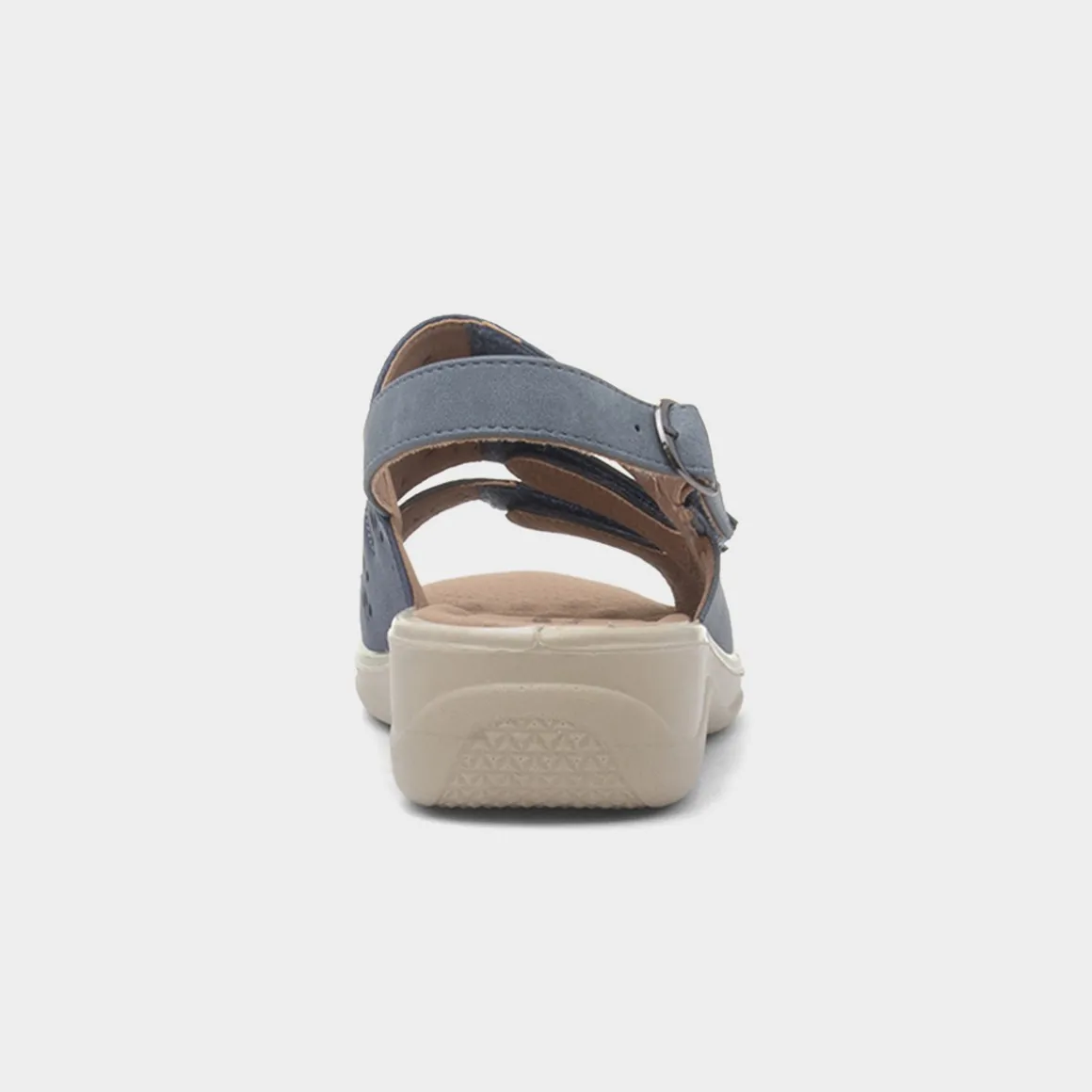 Cushion Walk Mandy Womens Blue Easy Fasten Sandal