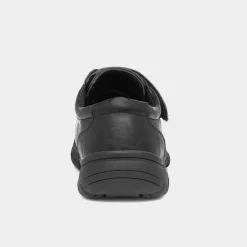 Cushion Walk Mens Black Easy Fasten Shoe