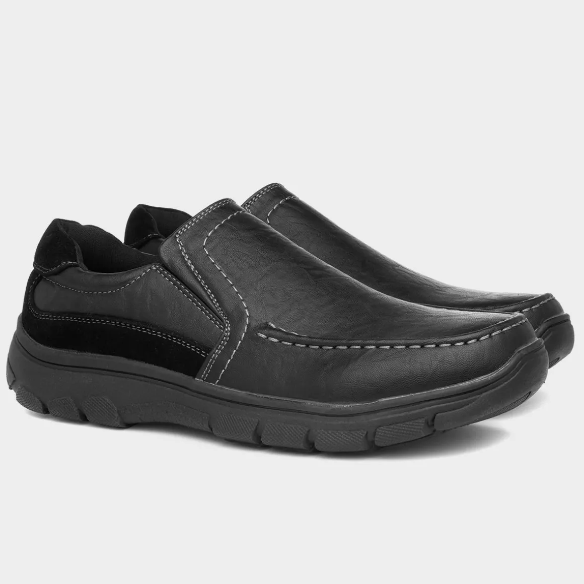 Cushion Walk Mens Black Slip On Shoe