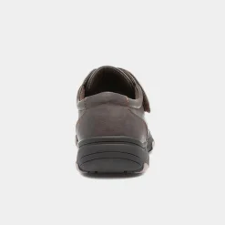 Cushion Walk Mens Brown Easy Fasten Shoe