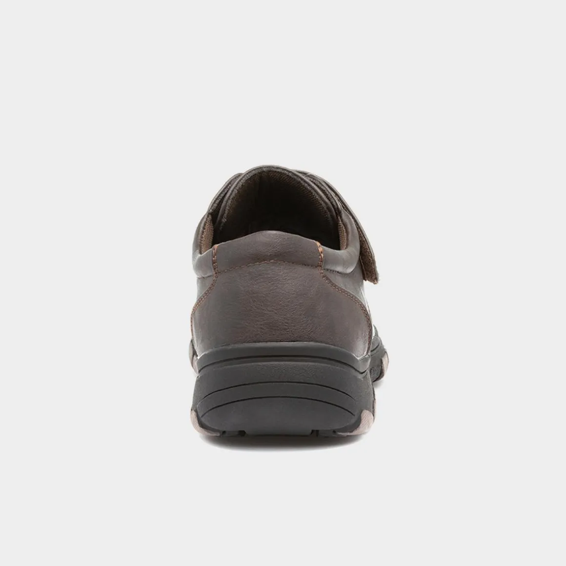 Cushion Walk Mens Brown Easy Fasten Shoe