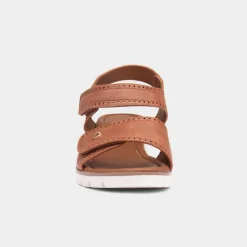 Cushion Walk Mercury Womens Tan Wedge Sandal