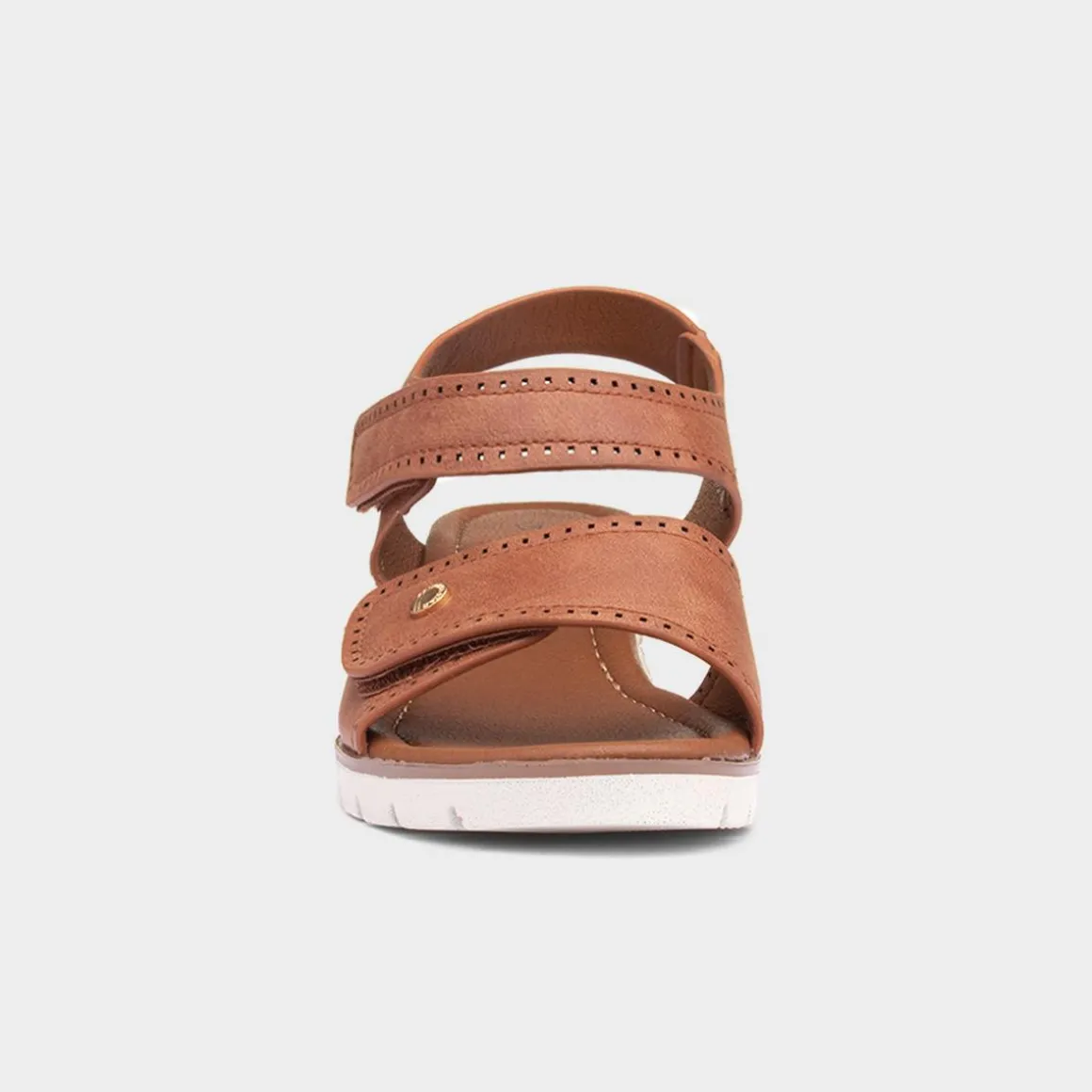 Cushion Walk Mercury Womens Tan Wedge Sandal
