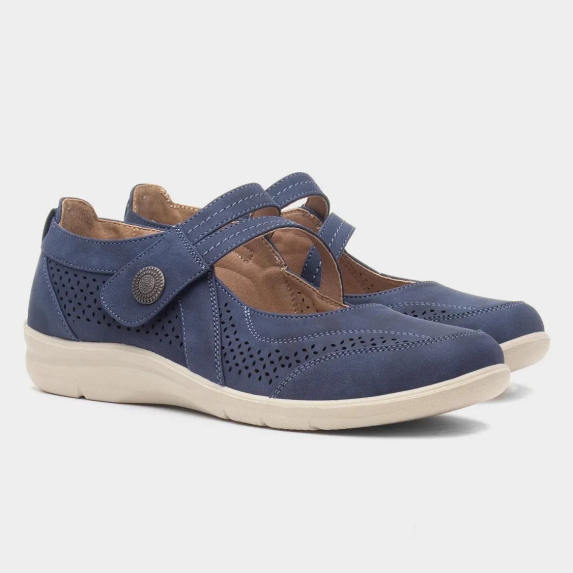 Cushion Walk Mhari Womens Navy Shoe