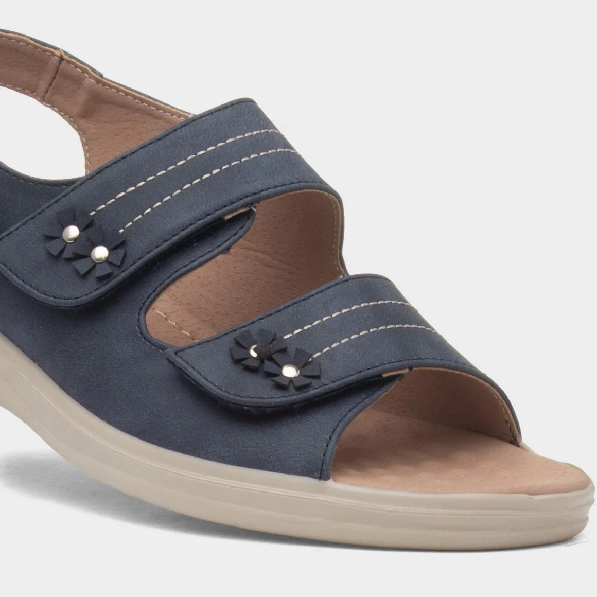 Cushion Walk Penny Womens Navy Sandal