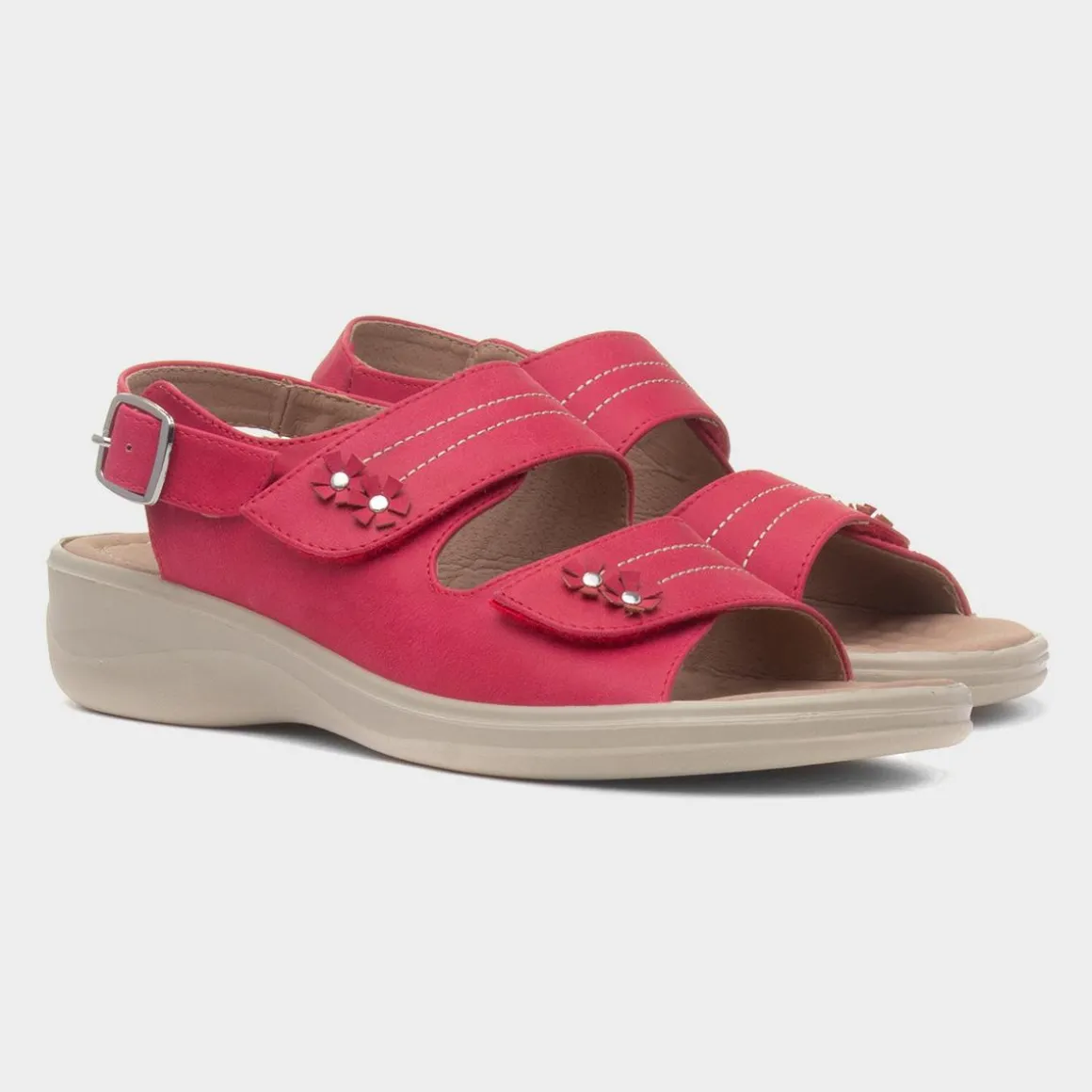Cushion Walk Penny Womens Red Sandal