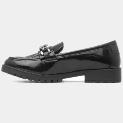 Cushion Walk Ruby Womens Black Patent Loafer