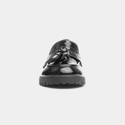 Cushion Walk Shanghai Womens Black Shiny Loafer