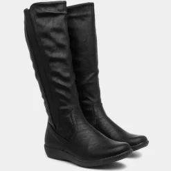 Cushion Walk Sheri Womens Black Calf Boot
