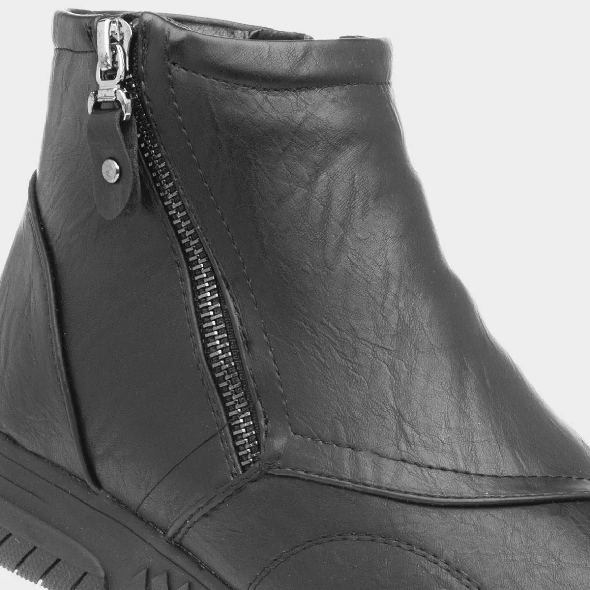 Cushion Walk Stacey Womens Black Ankle Boots