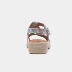 Cushion Walk Star Womens Multi Wedge Sandal