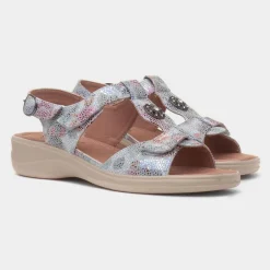 Cushion Walk Star Womens Multi Wedge Sandal