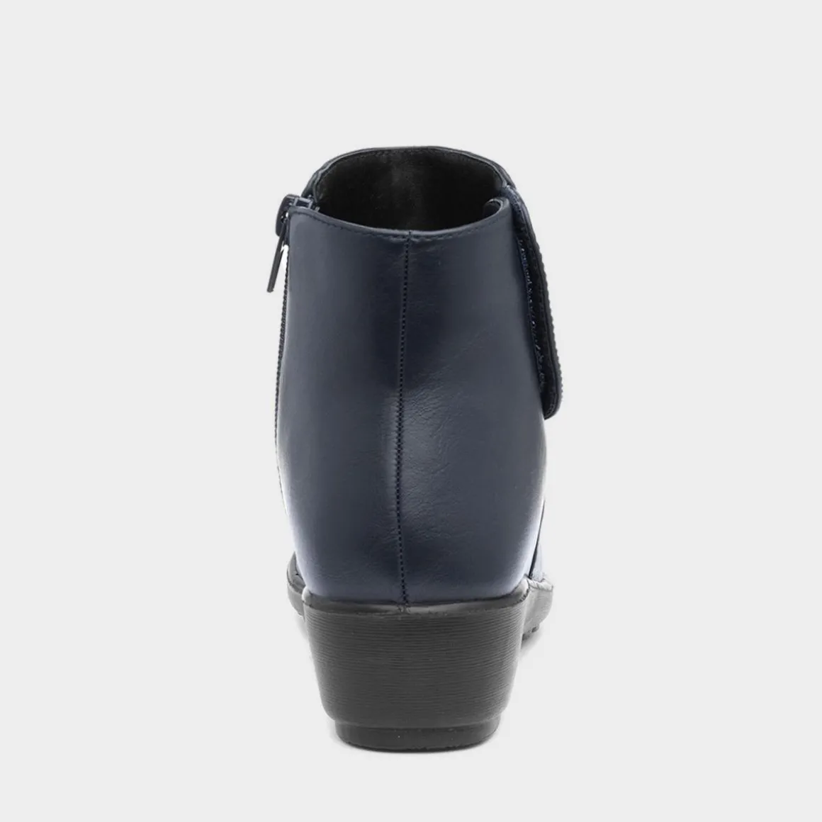 Cushion Walk Stud Womens Navy Ankle Boots