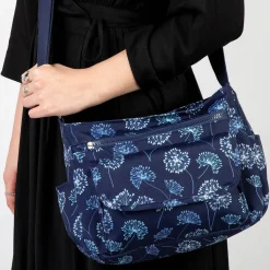 Cyndi Blue Floral Cross Body Bag