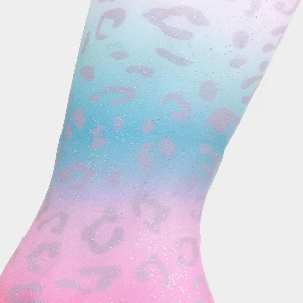 Dew Girl Multi Coloured Pastel Leopard Print Welly
