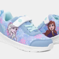 Disney Frozen Kids Blue Easy Fasten Trainer