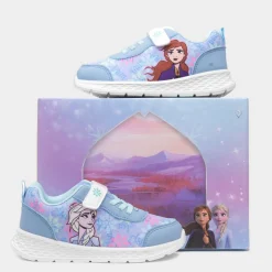 Disney Frozen Kids Blue Easy Fasten Trainer