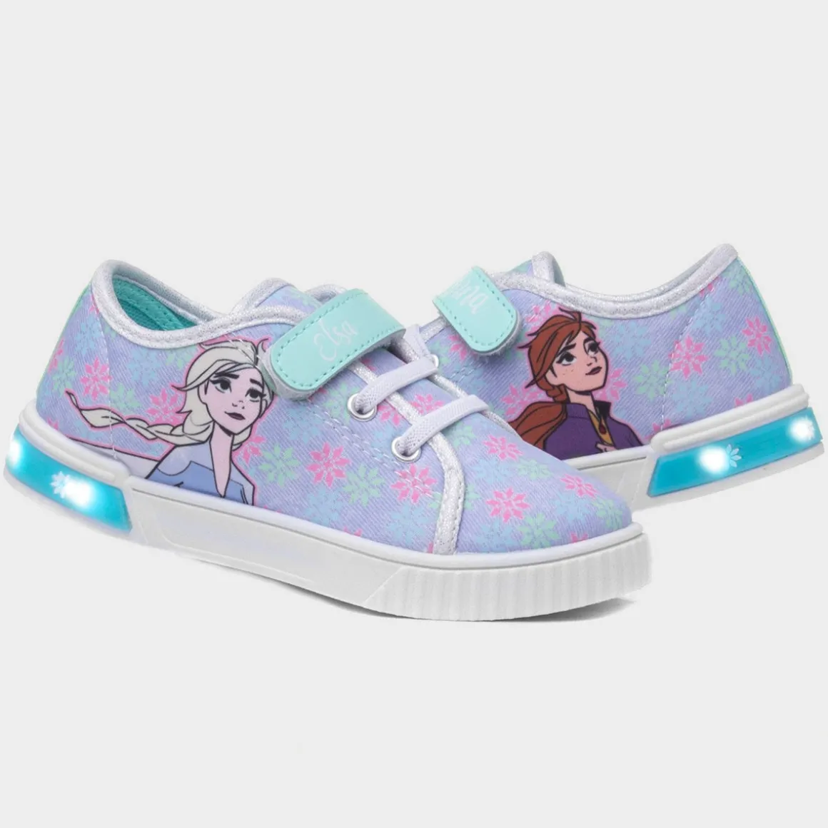 Disney Frozen Kids Blue Light Up Canvas