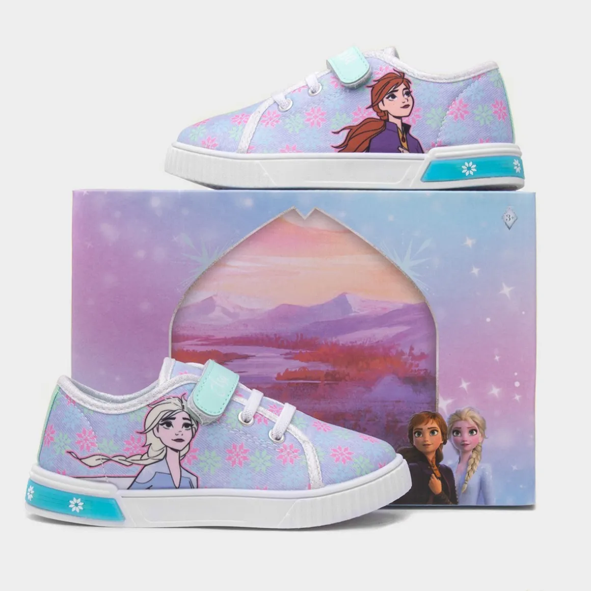 Disney Frozen Kids Blue Light Up Canvas