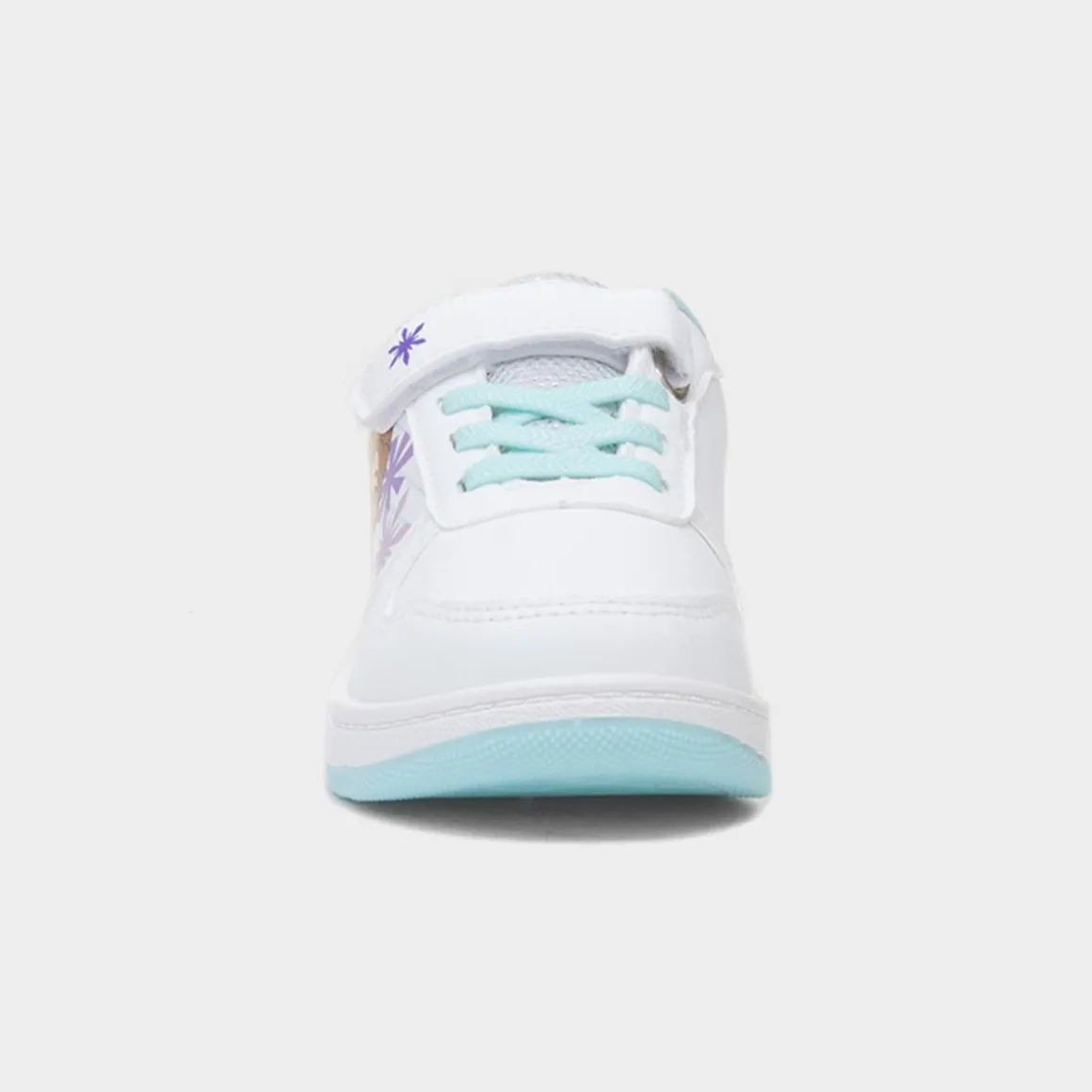 Disney Frozen Kids White Easy Fasten Trainer