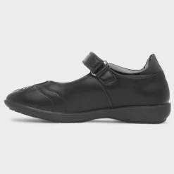 Disney Princess Girls Black School Shoe
