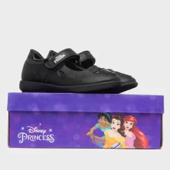 Disney Princess Girls Black School Shoe