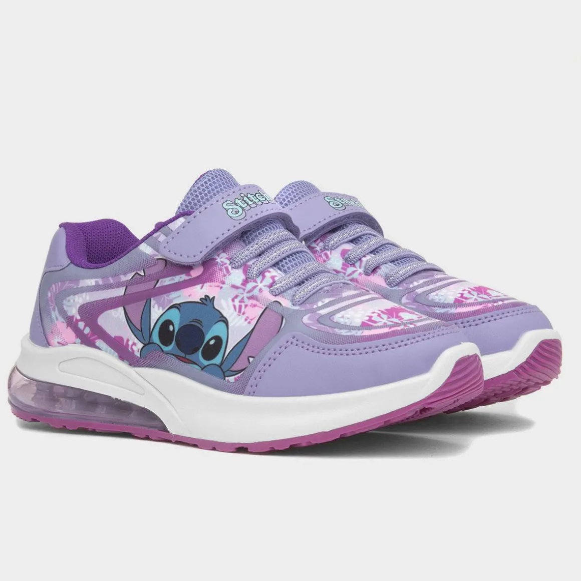 Disney Stitch Alana Kids Purple Light Up Trainer