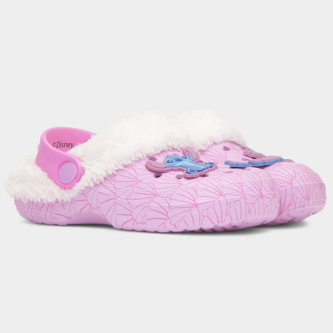 Disney Stitch Birst Kids Pink Warm Lined EVA Clog